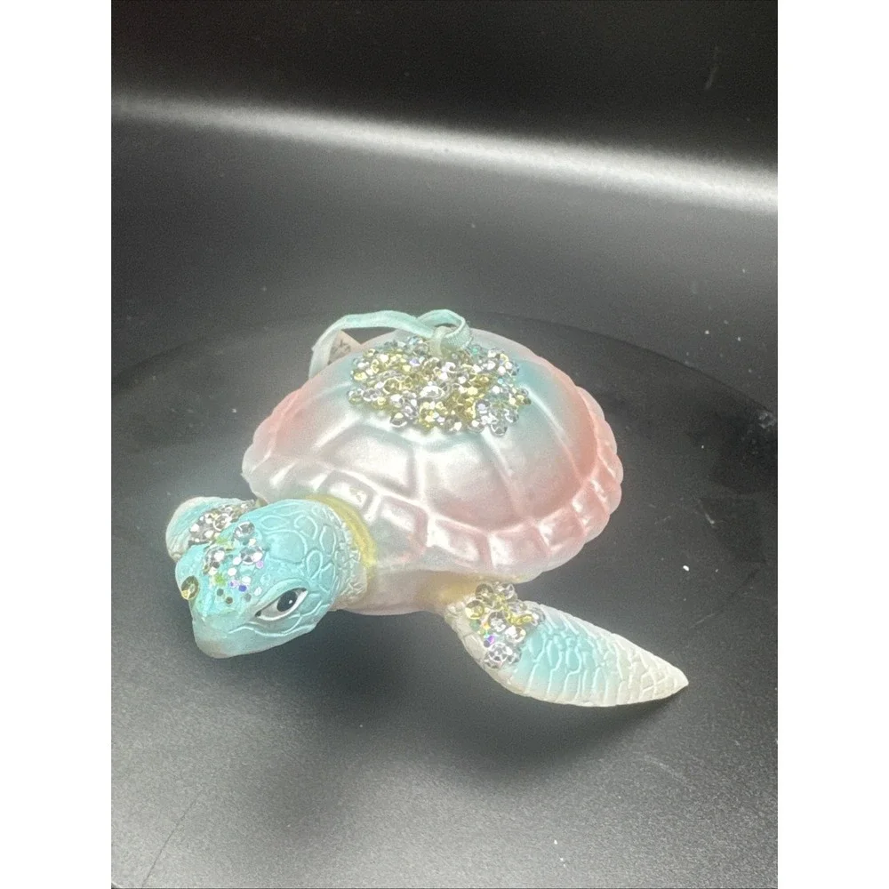 Glass Christmas Ornament Ocean‎ Beach Sea Turtle